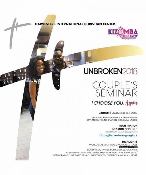 1 Day Kizomba Session @ Unbroken Couples Conference (HICC Gbagada) 1 Day Kizomba Session @ Unbroken Couples Conference (HICC Gbagada)